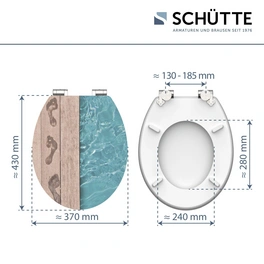WC-Sitz »Poolside«, MDF, oval, mit Softclose-Funktion