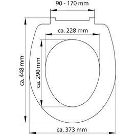 WC-Sitz »Sailing«, Duroplast, oval, mit Softclose-Funktion