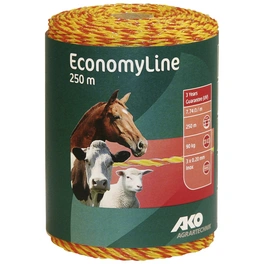 Weidezaunlitze »EconomyLine«, Länge: 25000 cm, gelb/orange