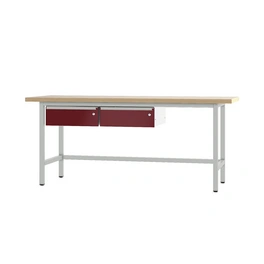 Werktisch, BxHxT: 200 x 85,5 x 70 cm, Buche-Multiplex