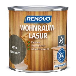 Wohnraumlasur seidenglänzend, ebenholz