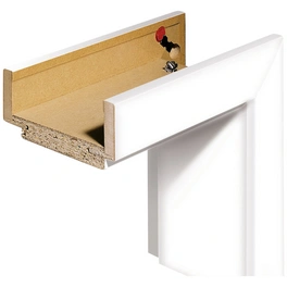 Zarge, CPL design-weiß, Softkante, 73.5 x 198.5 x 12 cm, rechts