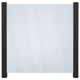 Zaun-Grundelement, Glas, HxL: 97 x 90 cm cm