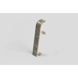 Zwischenstücke, für Sockelleiste (6 cm), Dekor: Esche grau, Kunststoff, 2 Stück