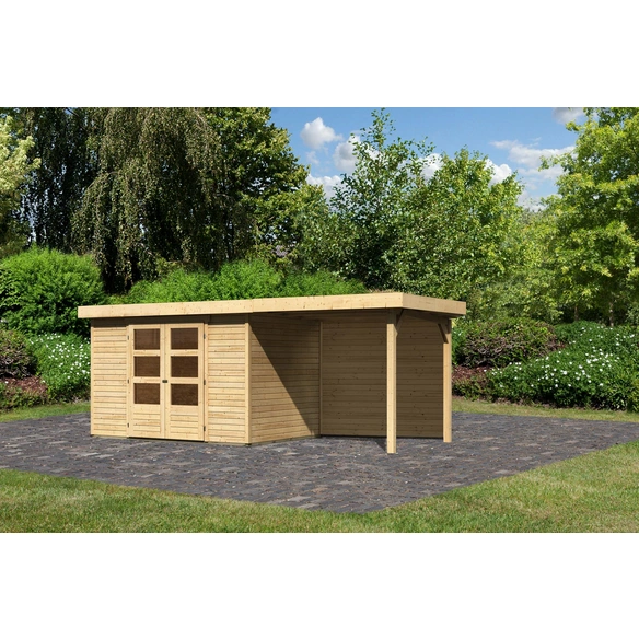 Woodfeeling Gartenhaus Askola B X T 572 X 238 Cm Flachdach