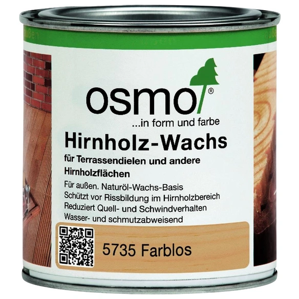 Osmo Hirnholz Wachs Fur Aussen 0 0 375 L Farblos Seidenmatt Hagebau De