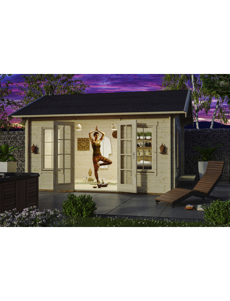 Skanholz Skan Holz-Gartenhaus Lugano 2 B x T 420 cm x 380 cm Basishaus