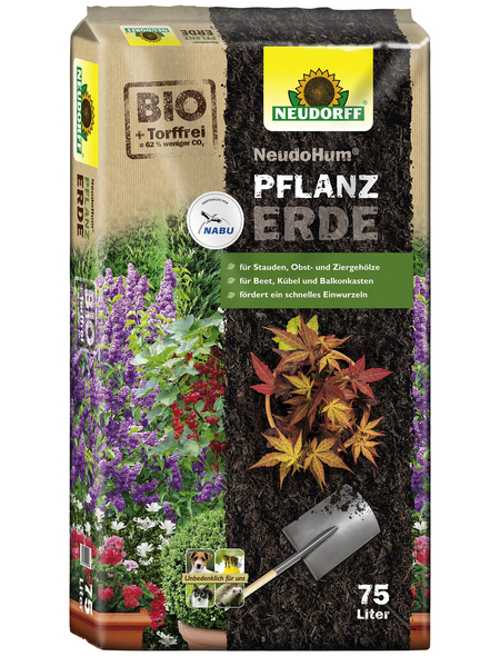 Pflanzerde »NeudoHum«, für Gehölzen, Sträuchern, Stauden und Sommerblumen, torffrei – 20%