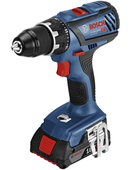 Bosch Professional Bosch GSR 18V-28 Professional Akkubohrschrauber 18 V, 4,0 Ah, 2 Akkus, 28/63 Nm
