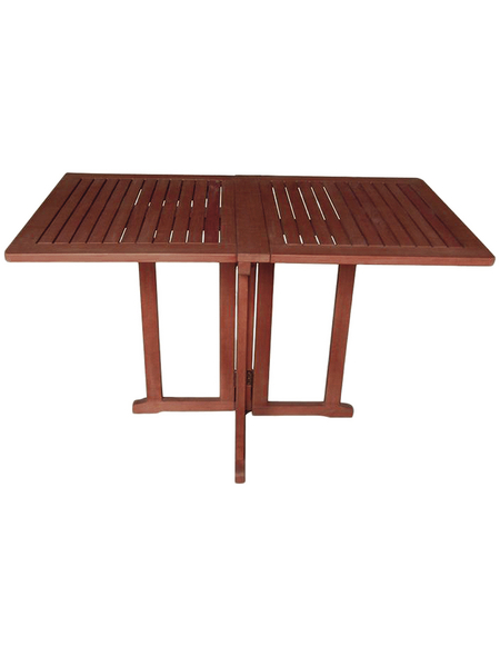 Garden Pleasure Gartentisch Baltimore, Eukalyptusholz, klappbar, 120x70 cm, braun