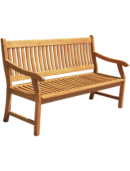 GARDEN PLEASURE Gartenbank NEW JERSEY, Eukalyptus, 158x90x68 cm, braun