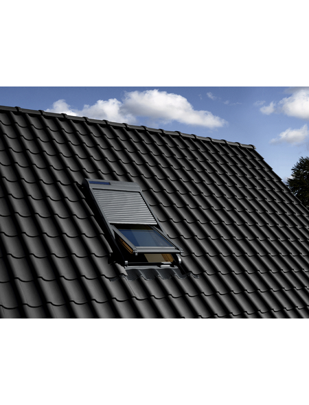 Solar-Rollladen »SSL CK02 0000S«, dunkelgrau, für VELUX Dachfenster, inkl. Funk-Wandschalter – 15%