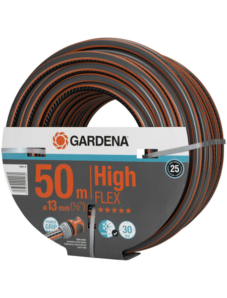 Gardena Gartenschlauch Comfort HighFlex 13 mm (1/2) 50 m mit PowerGrip 30 bar