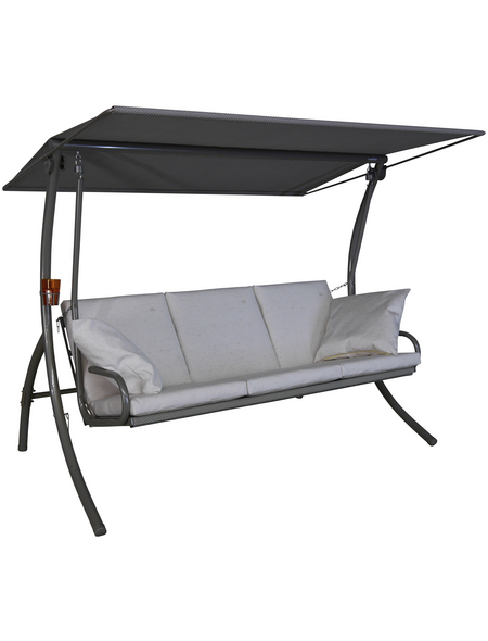 ANGERER FREIZEITMÖBEL Hollywoodschaukel Elegance Sun, 3-Sitzer, beige