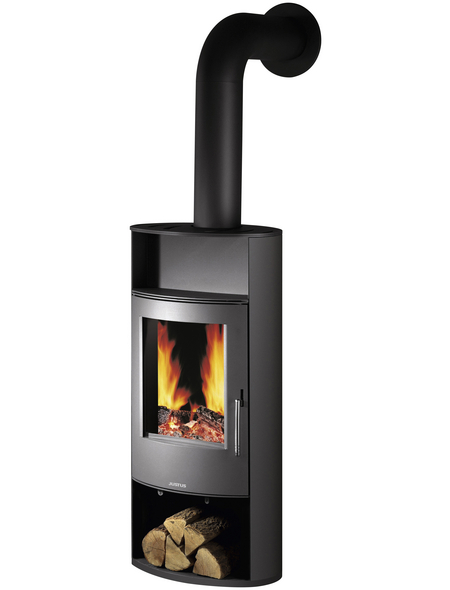 Kaminofen Island 7, Stahl, 6,5 kW, ext. Verbrennungsluftzufuhr, Teefach, Holzfach