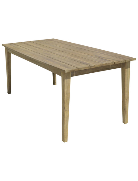 GARDEN PLEASURE Gartentisch VISALIA, Akazieholz, 180x90 cm, hellbraun