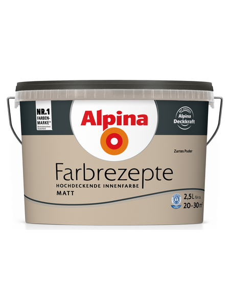 Alpina Sports Wand- und Deckenfarbe Alpina FARBREZEPTE, Zartes Puder