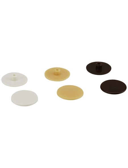 HETTICH Abdeckkappe, rund, braun / weiß / beige, Ø 18 x mm HETTICH Abdeckkappe, rund, braun / weiß / beige, Ø 18 x mm