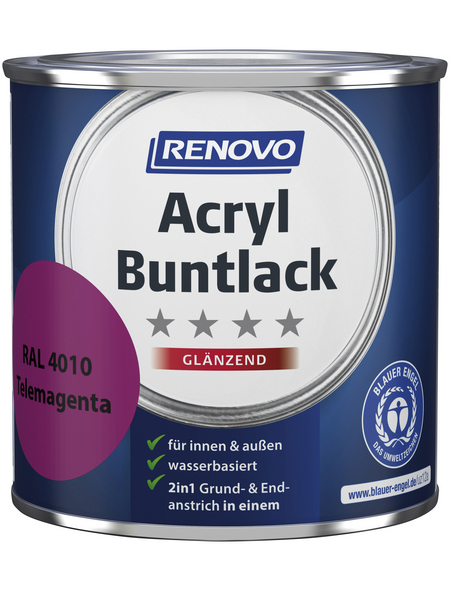 RENOVO Acryl Buntlack glänzend, telemagenta RAL 4010