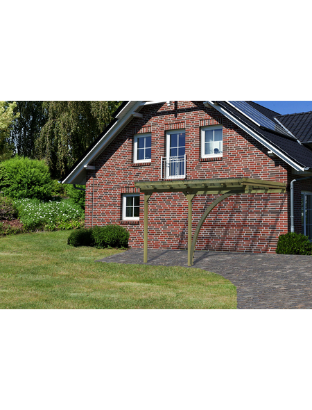 KARIBU Anlehncarport, B x T x H: 433 x 363 x 249 cm, natur KARIBU Anlehncarport, B x T x H: 433 x 363 x 249 cm, natur