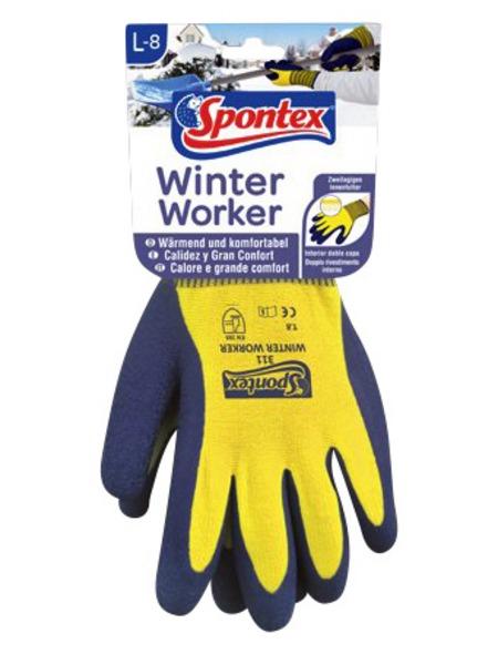 Arbeitshandschuhe mit Innenfütterung für hohen Spontex Winter Worker Handschuhe 