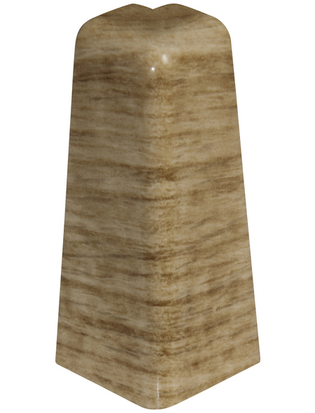 EGGER Außenecken, für Sockelleiste (6 cm), Dekor: Eiche honig, Kunststoff, 2 Stück