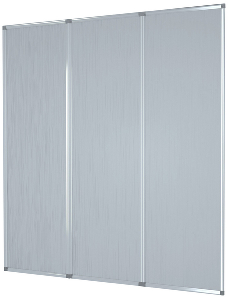  Badewannentrennwand, BxH: 132 x 141,5 cm, Kunstglas
