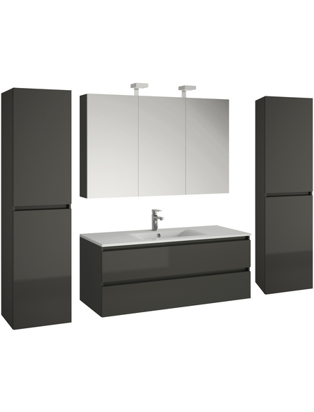 ALLIBERT Badmöbel-Set »Alma«, Breite: 260 cm, grau, 5-teilig ALLIBERT Badmöbel-Set »Alma«, Breite: 260 cm, grau, 5-teilig