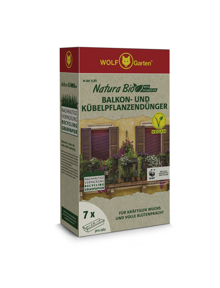WOLF GARTEN Balkon- und Kübelpflanzendünger, 0,85 kg, Granulat