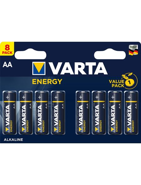VARTA Batterie, Energy, AA, 1,5 V, 8 Stk.