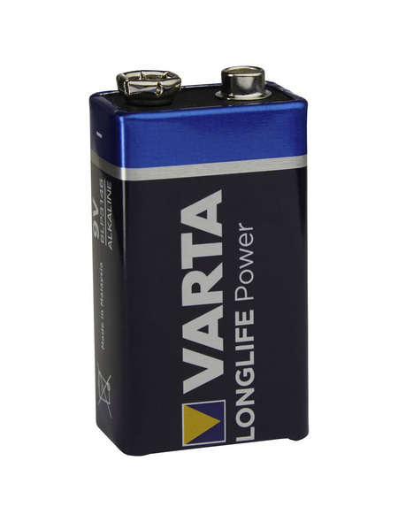 VARTA Batterie, LONGLIFE Power, E-Block, 9 V