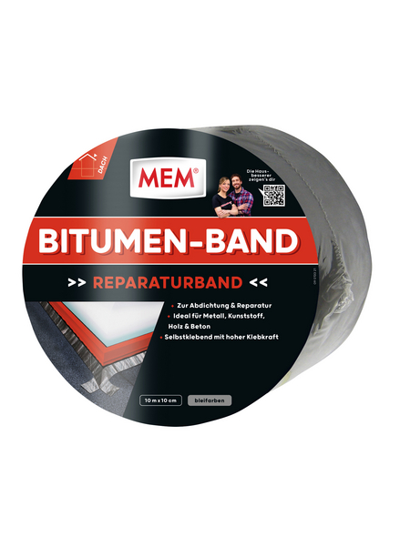 MEM Bitumenband, MEM Dichten, Blei, 10 m x 10 cm