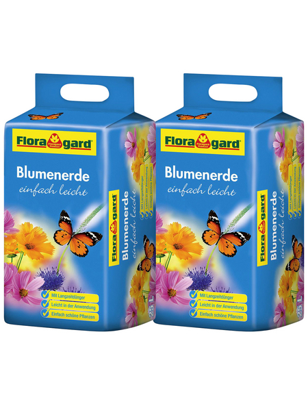 FLORAGARD Blumenerde »einfach leicht«, für Balkon-, Kübel-, Zimmerpflanzen