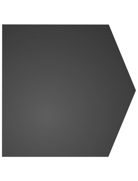 COLOR Bodenplatte, eckig, BxL: 100 x 80 cm, Stärke: 1,5 mm, grau