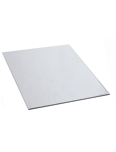 FIREFIX® Bodenplatte, quadratisch, BxL: 120 x 120 cm, Stärke: 8 mm, transparent