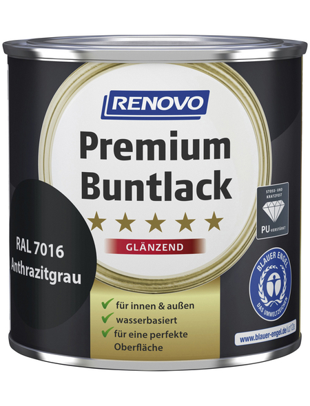 RENOVO Buntlack glänzend »Premium«, anthrazitgrau RAL 7016