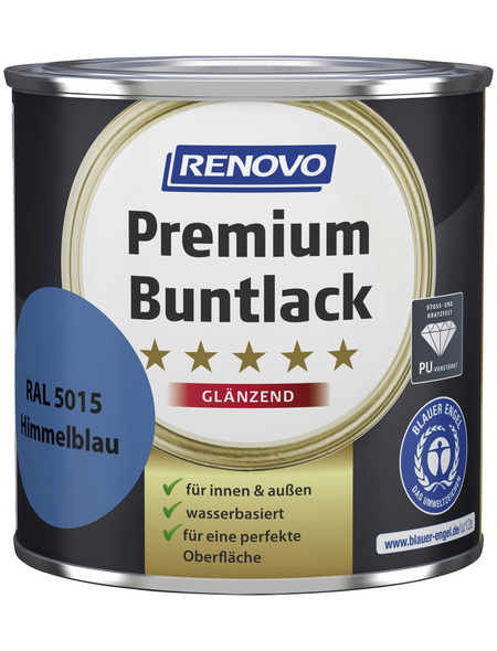 RENOVO Buntlack glänzend »Premium«, himmelblau RAL 5015