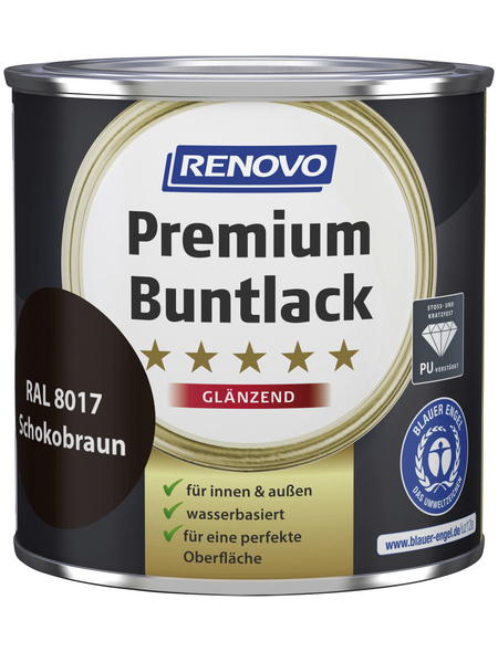 RENOVO Buntlack »Premium«, schokobraun (RAL 8017), glänzend