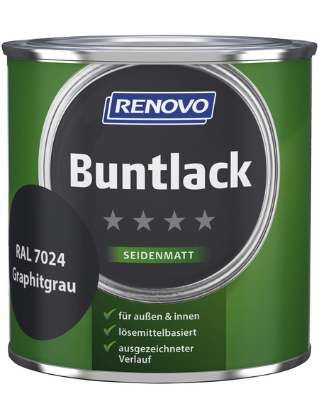RENOVO Buntlack seidenmatt, graphitgrau RAL 7024