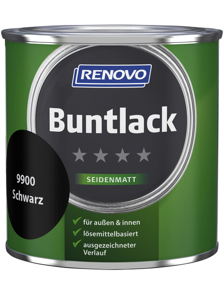 RENOVO Buntlack seidenmatt, schwarz
