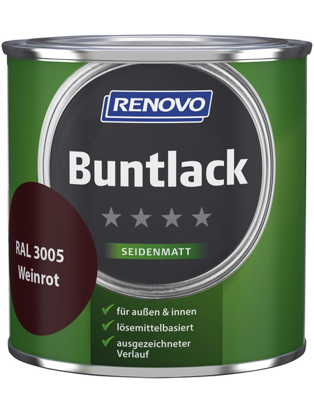 RENOVO Buntlack seidenmatt, weinrot RAL 3005