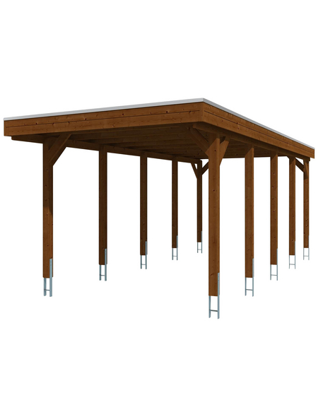 SKANHOLZ Carport »Friesland«, BxT: 314 x 708 cm, Firsthöhe: 241 cm, farbbehandelt SKANHOLZ Carport »Friesland«, BxT: 314 x 708 cm, Firsthöhe: 241 cm, farbbehandelt