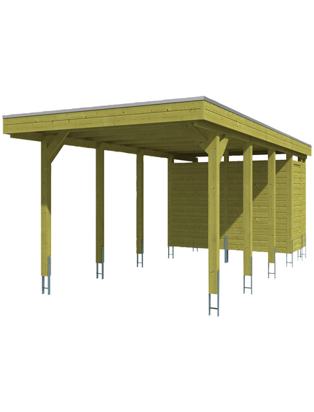 SKANHOLZ Carport »Friesland Set 2«, BxT: 314 x 708 cm, Firsthöhe: 241 cm, imprägniert SKANHOLZ Carport »Friesland Set 2«, BxT: 314 x 708 cm, Firsthöhe: 241 cm, imprägniert