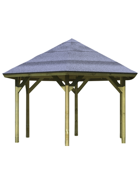 KARIBU Carport Oslo Walmdach B X T 392 X 451 Cm