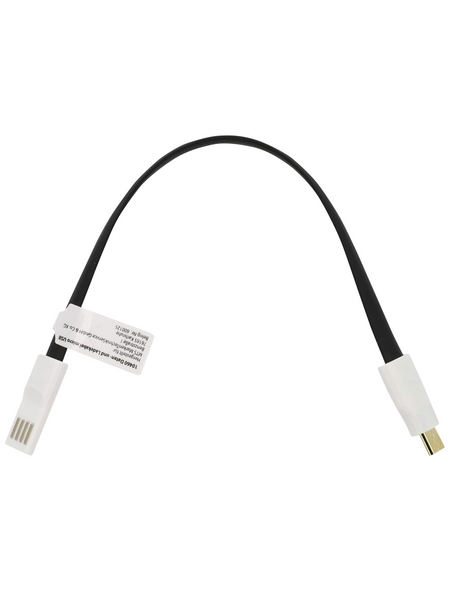 CARTREND Datenladekabel Micro-USB-Magnet, Kunststoff, schwarz