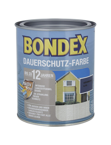 BONDEX Dauerschutz-Farbe, 0,75 l, dunkelblau