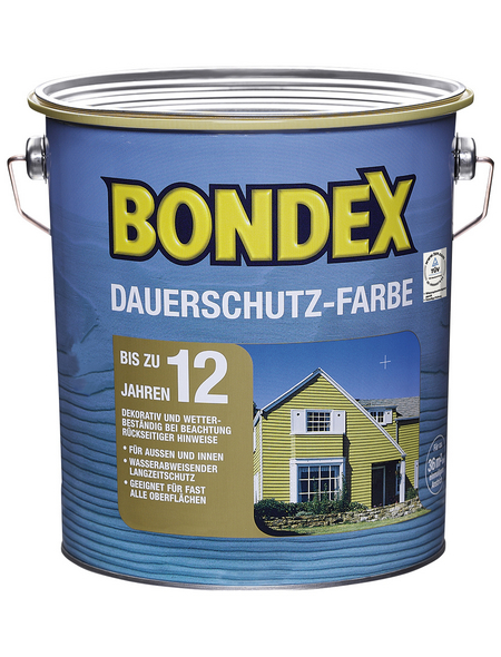 BONDEX Dauerschutz-Farbe, 4 l, schneeweiß