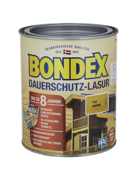 BONDEX Dauerschutzlasur, kiefer, lasierend, 0.75l