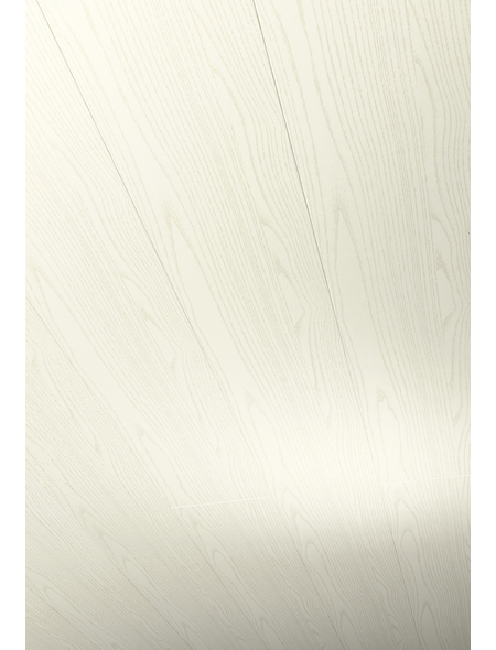 PARADOR Dekorpaneele »Rapido«, Eschefarben weiß geplankt, Holzwerkstoff, Stärke: 12 mm