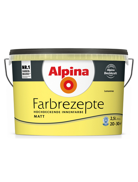 ALPINA Dispersionsfarbe »Farbrezepte«, Lemontree, matt ALPINA Dispersionsfarbe »Farbrezepte«, Lemontree, matt